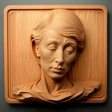 3D модель Синди Шерман, американская художница. (STL)